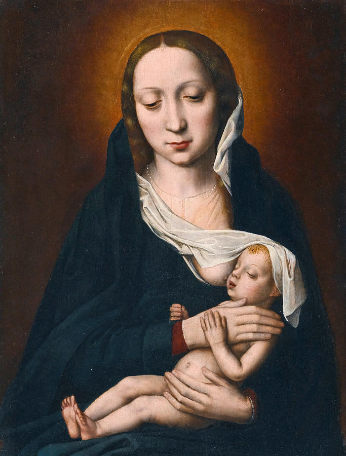 Virgin and Child #2 Painting by Ambrosius Benson
