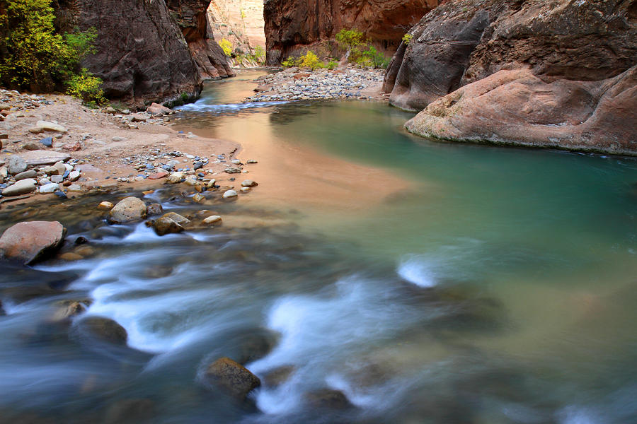 Virgin river in Zion national park #1 Photograph by Pierre Leclerc Photography
