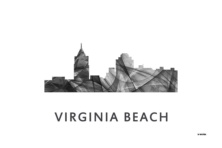 Virginia Beach  Virginia Skyline #1 Digital Art by Marlene Watson
