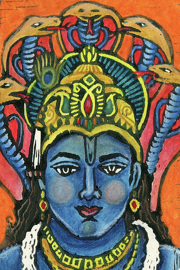 Vishnu #2 Mixed Media by Jennifer Mazzucco