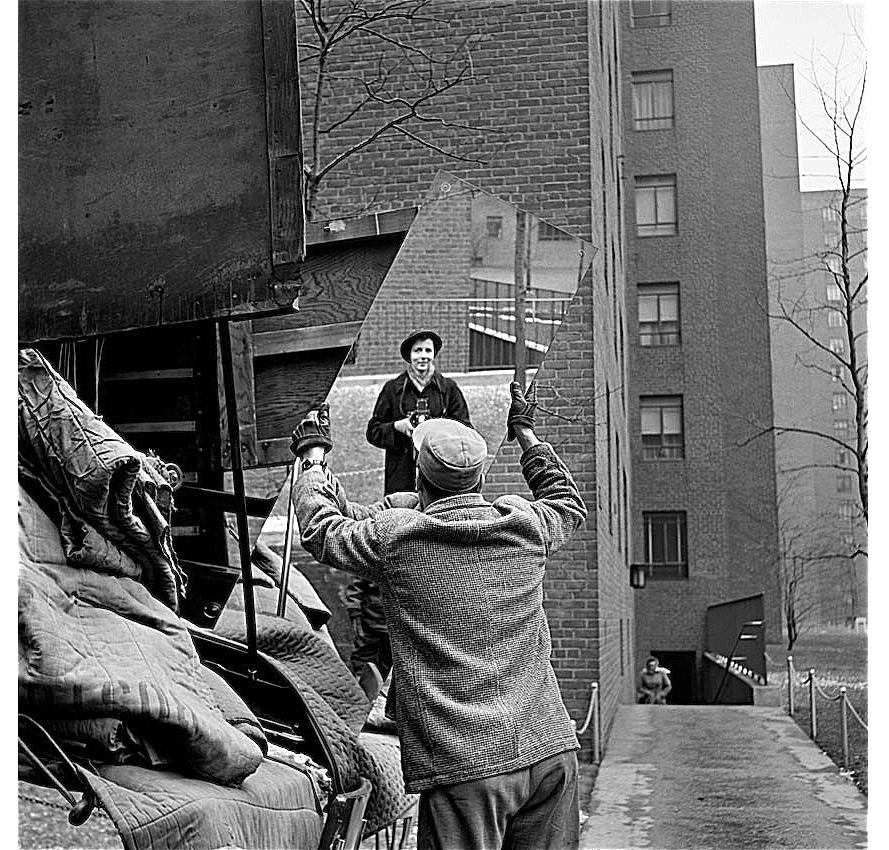 Vivian Maier self portrait probably taken in Chicago Illinois 1955 #1 Photograph by David Lee Guss