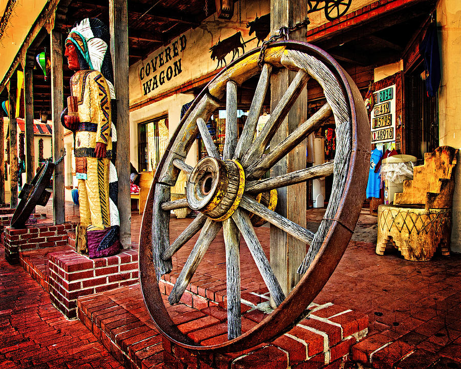 Albuquerque Photograph - Wagon Wheel #1 by Diana Powell