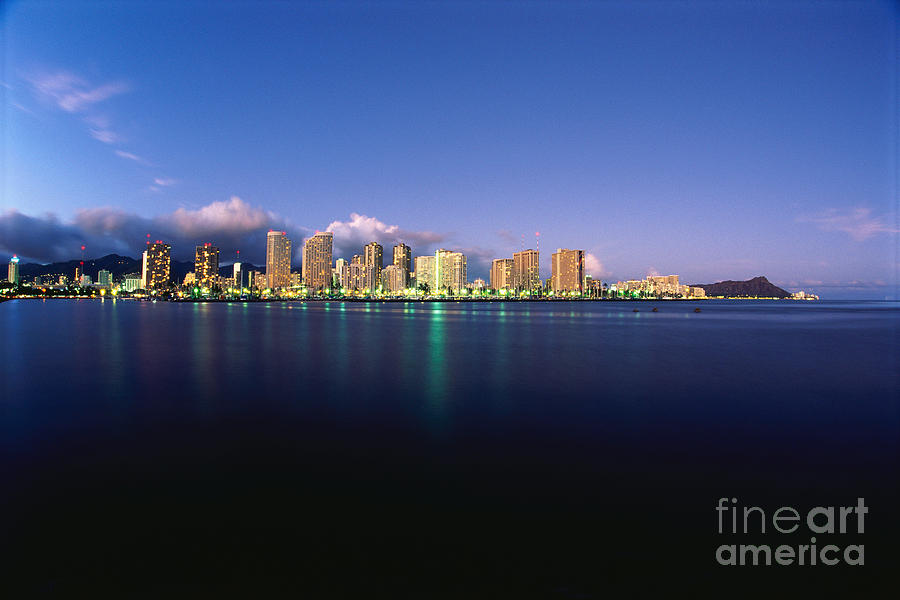 Waikiki Skyline #1 Photograph by Carl Shaneff - Printscapes