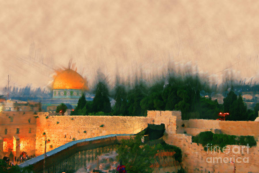 Wailing Wall, Jerusalem 1 #1 Photograph by Humorous Quotes