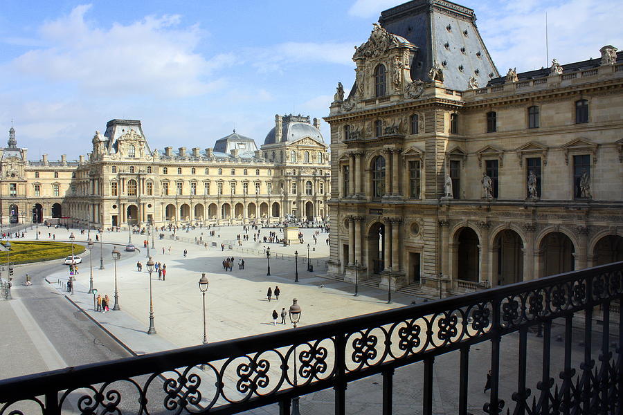 Louvre Photograph - Walking at the Louvre #1 by Susie Weaver