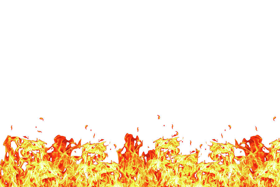 Abstract Photograph - Wall of fire #1 by Lukasz Szczepanski