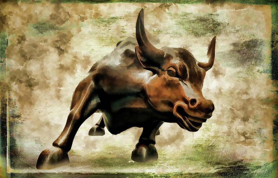 Bull Photograph - Wall Street Bull VII #1 by Athena Mckinzie
