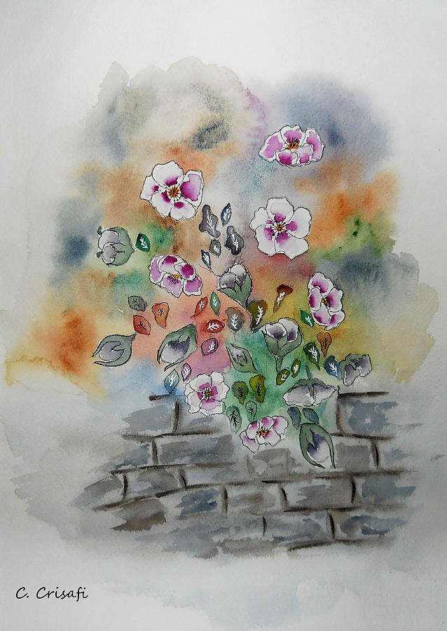 Wallflowers #1 Painting by Carol Crisafi
