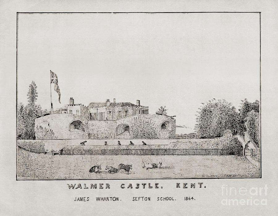 Walmer Castle Kent #1 Drawing by Donna L Munro