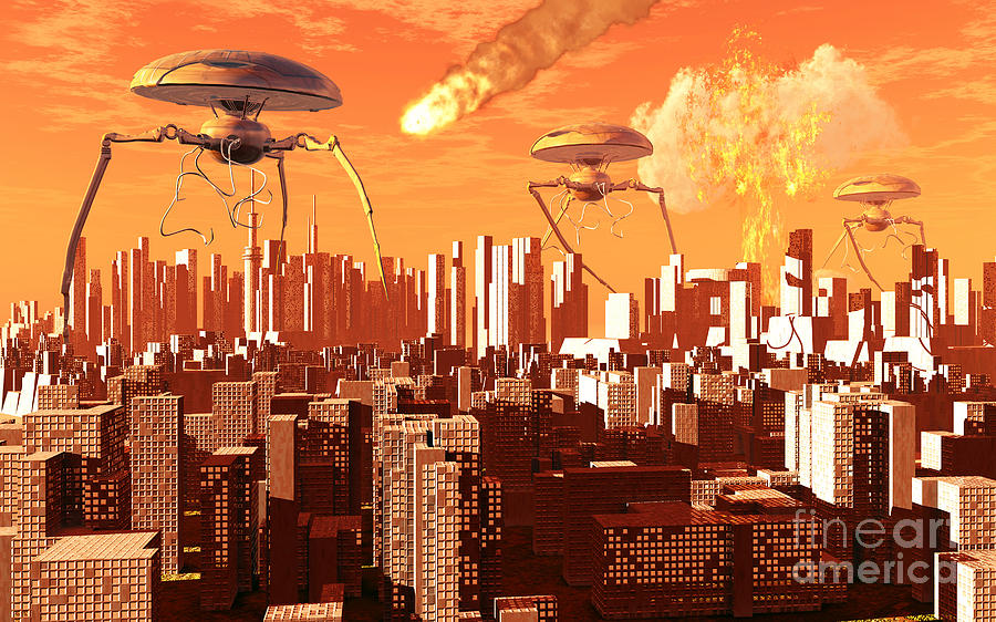 War Of The Worlds #1 Digital Art by Mark Stevenson