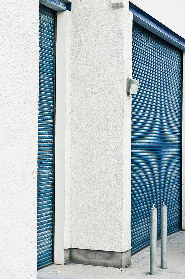 Brick Photograph - Warehouse doors #1 by Tom Gowanlock