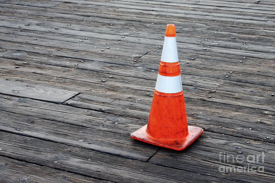 Warning Cone #1 Photograph by Henrik Lehnerer