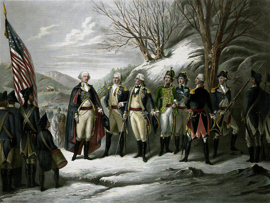 Washington And His Generals Painting