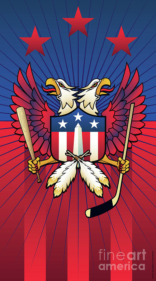 Washington DC Double Eagle Sports Fan Crest #1 Digital Art by Joe Barsin