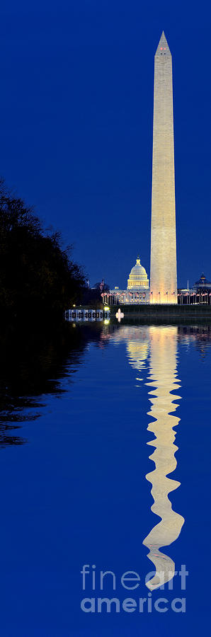 Washington Monument with US Capitol #1 Photograph by Lane Erickson