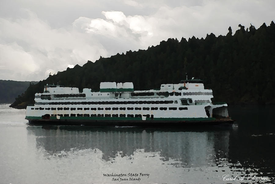 Washington State Ferry  #1 Photograph by Carol Eliassen