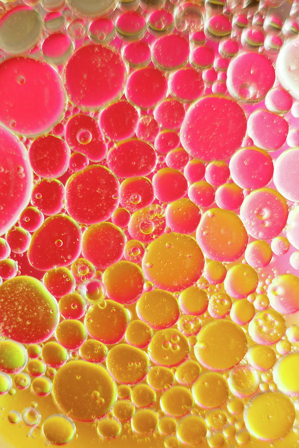 Water and oil Bubbles Photograph by Andy Myatt