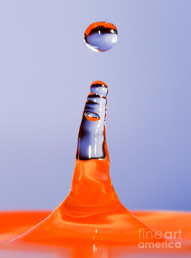 Water drop and splash #2 Photograph by Colin Rayner
