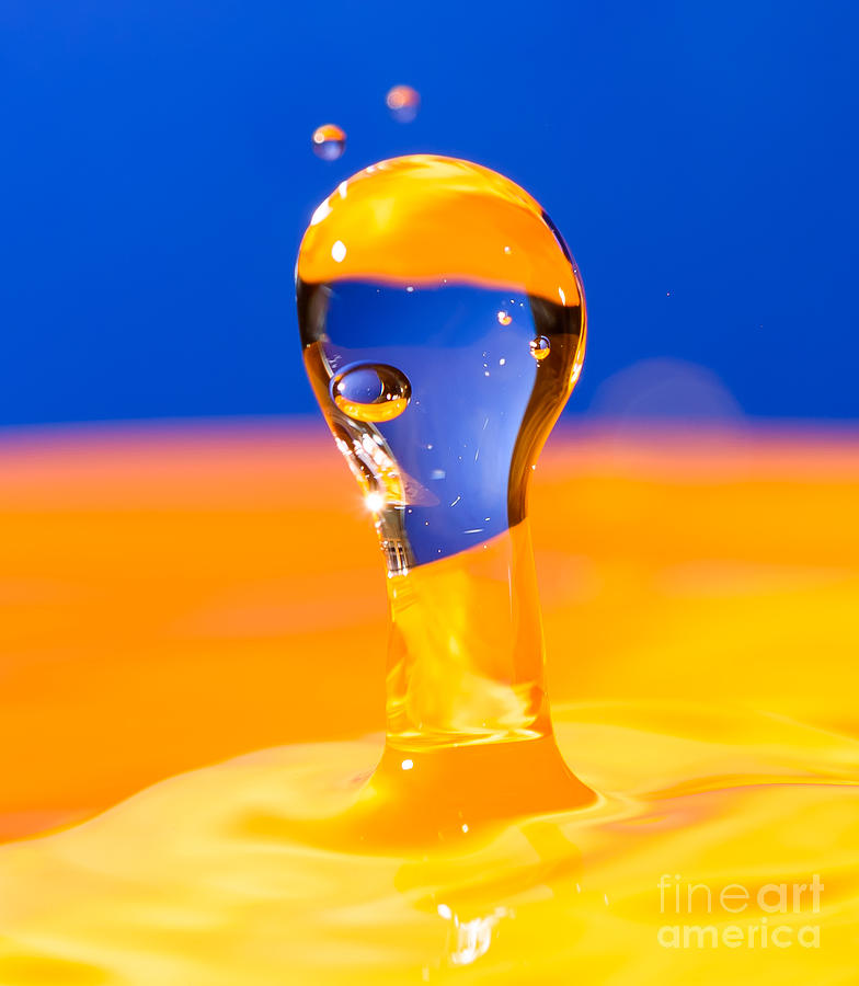 Water drop splash #2 Photograph by Colin Rayner