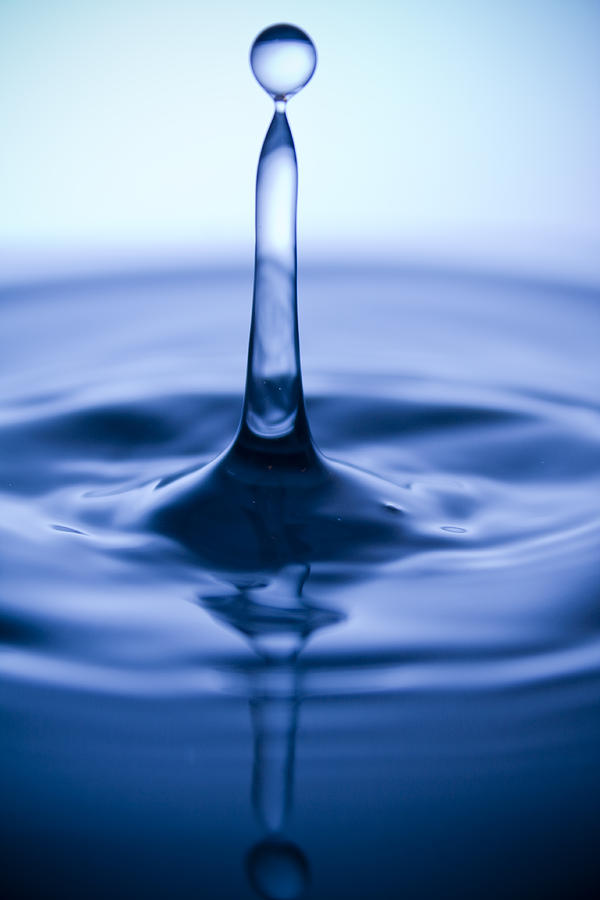 Water Photograph - Water Droplet Jet #1 by Dustin K Ryan