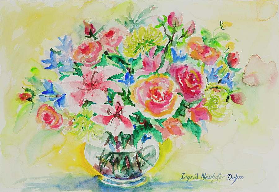 Watercolor Series 203 Painting by Ingrid Dohm