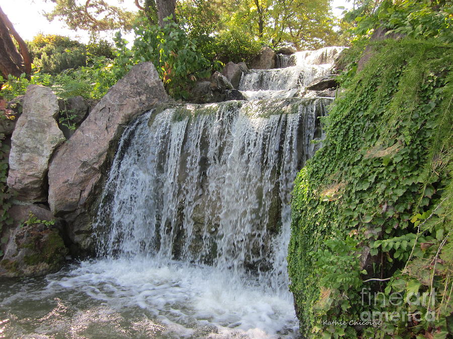 Waterfall Garden #1 Photograph by Kathie Chicoine