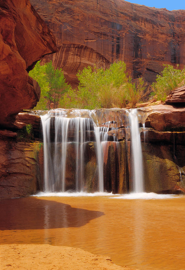 Waterfall in Coyote Gulch Utah #1 Photograph by Douglas Pulsipher