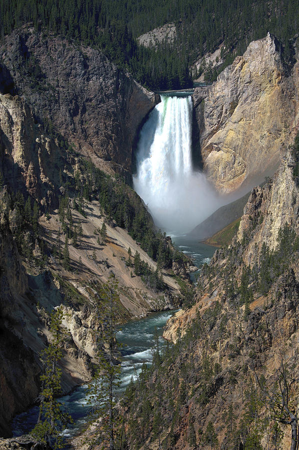 Waterfall in Yellowstone Photograph by Michael Riley - Fine Art America