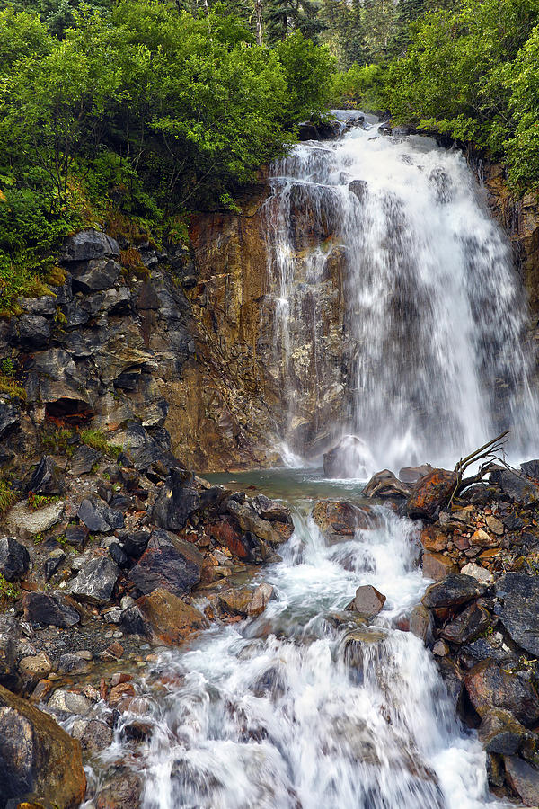 Waterfall Photograph - Waterfall #1 by Mitch Cat