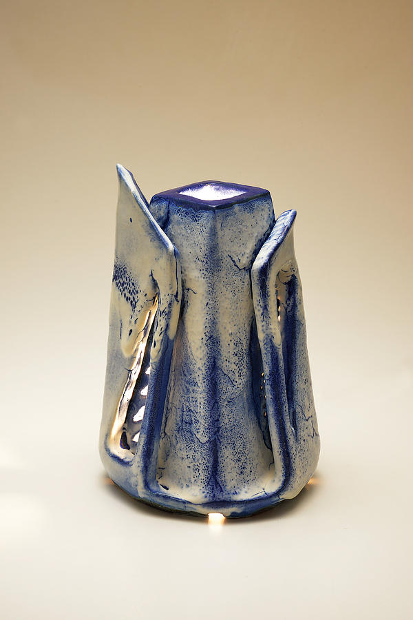 Japanese Ceramic Art - Waterfall by Ritsuko Aoki Japanese Ceramic Art - Waterfall by Ritsuko Aoki
