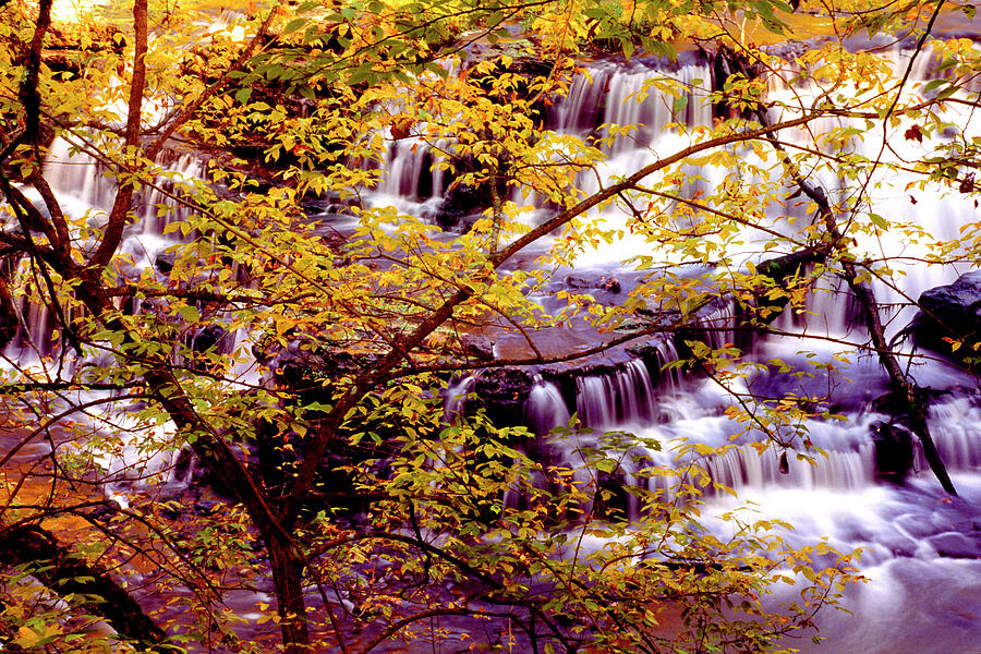 Waterfalls and Fall Colors #1 Photograph by Paul W Faust -  Impressions of Light