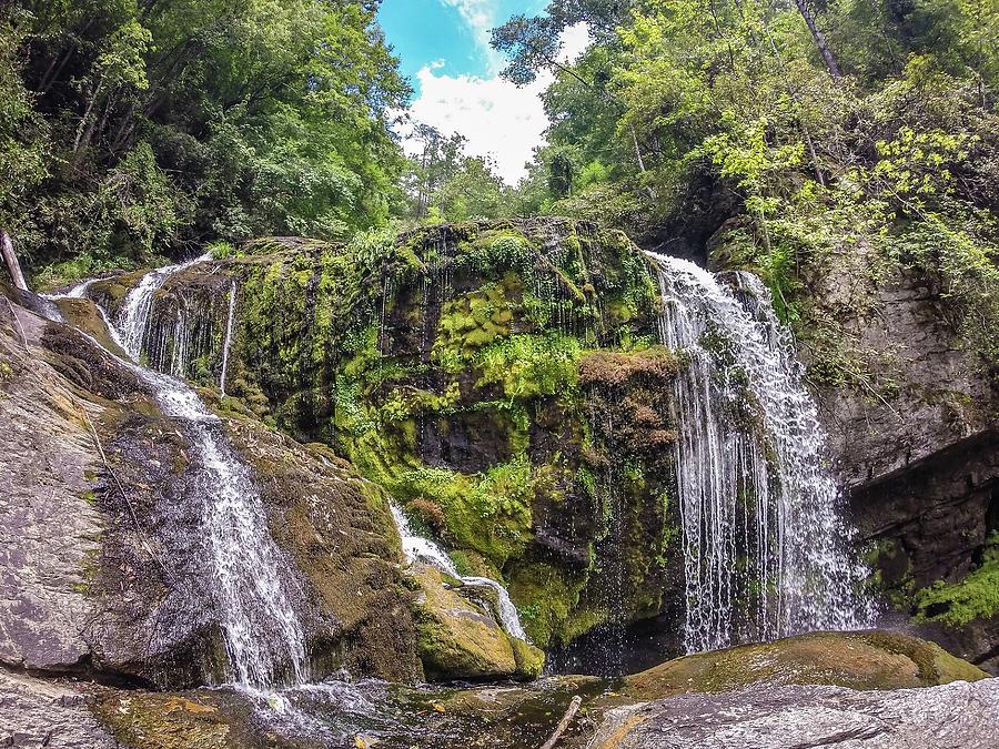 Waterfalls In The Mountains On Lake Jocassee South Carolina #1 Photograph by Alex Grichenko