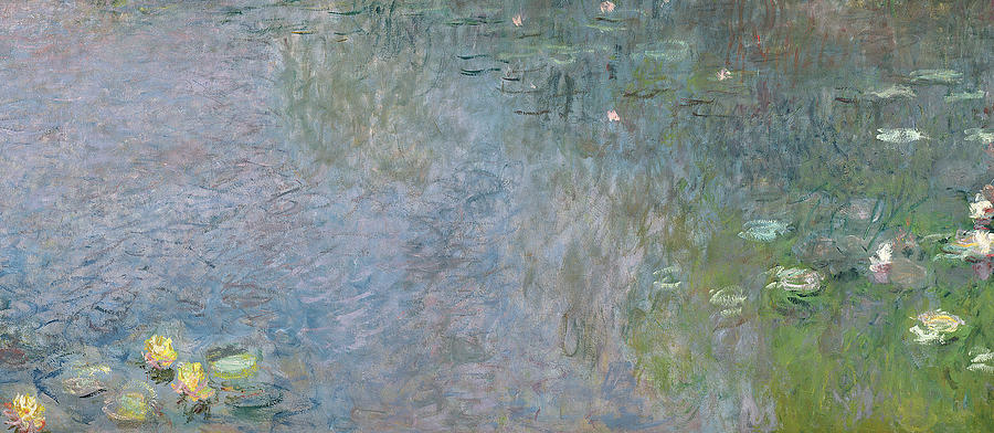Waterlilies Morning Painting by Claude Monet