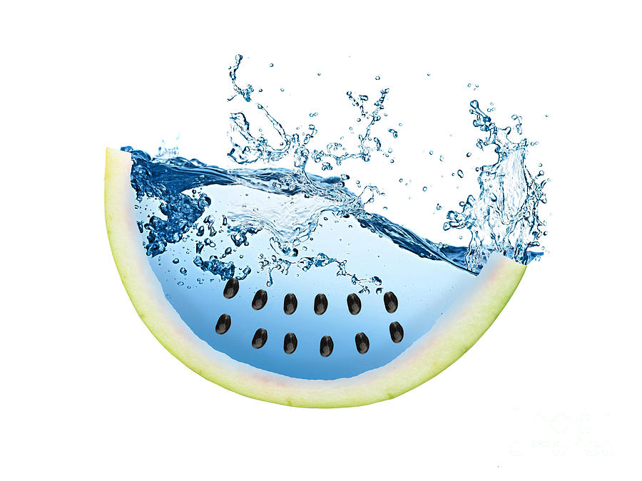 Watermelon Mixed Media - Watermelon Splash #1 by Marvin Blaine