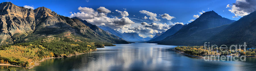 Waterton Lakes Afternoon Reflections #1 Photograph by Adam Jewell