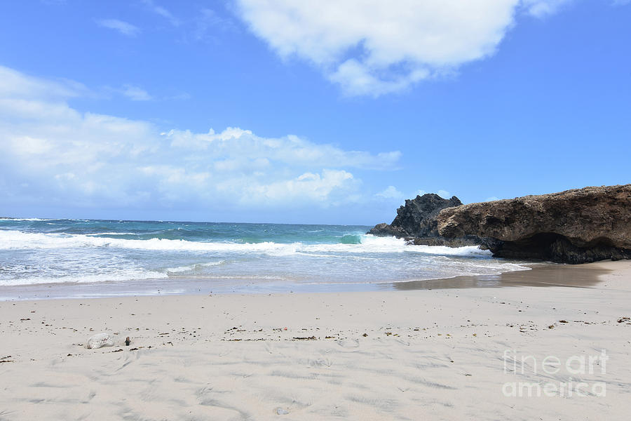 Waves Lapping Andicuri Beach on Arubas East Coast #1 Photograph by DejaVu Designs