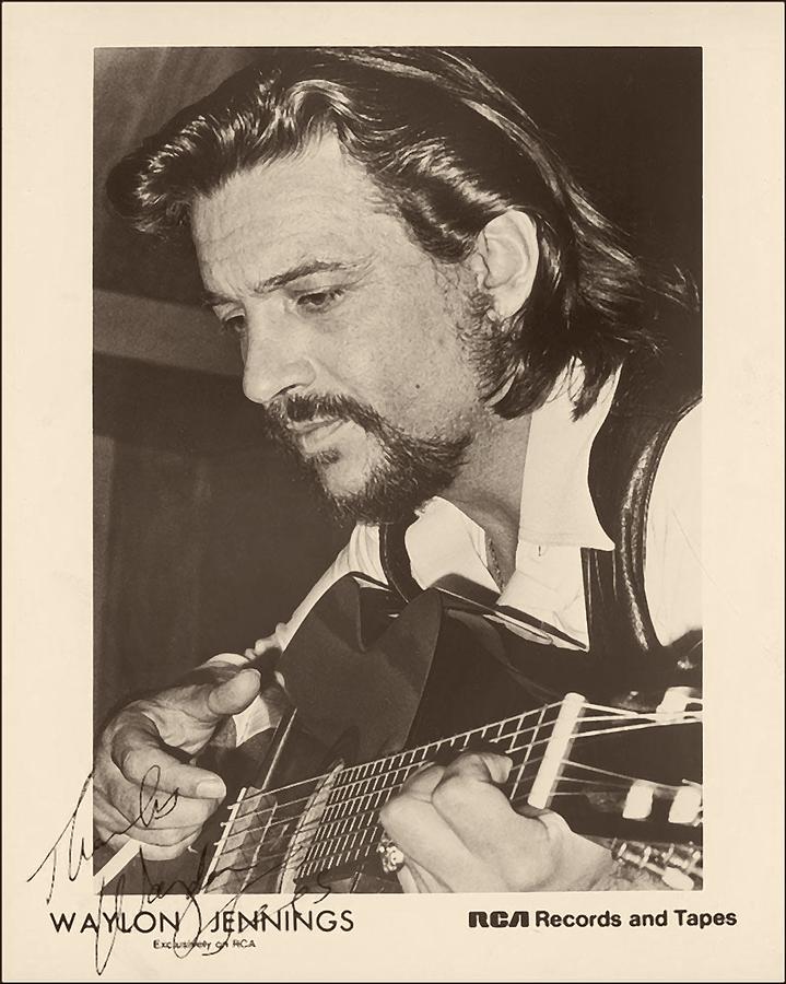 Waylon Jennings 1971 Signed #1 Photograph by Mountain Dreams