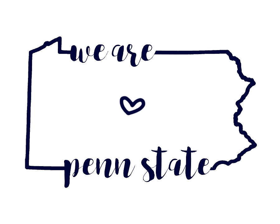 Pennsylvania State University Digital Art - We Are Penn State #1 by Michelle Eshleman