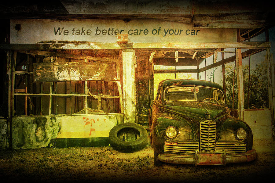 We take Better Care of Your Car #1 Photograph by Randall Nyhof