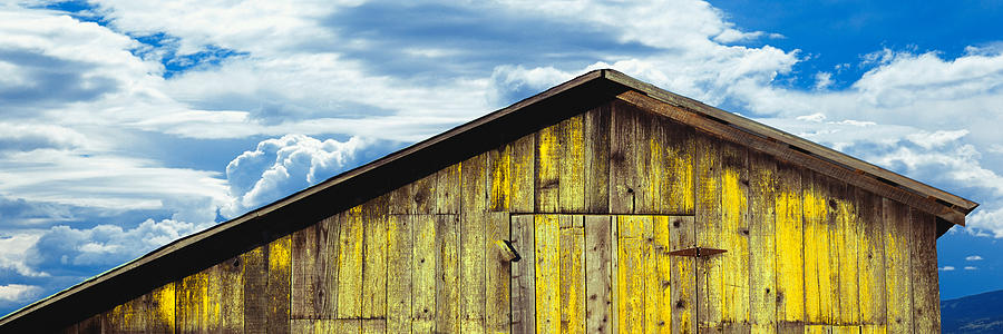 Barn Photograph - Weathered Wooden Barn, Gaviota, Santa #1 by Panoramic Images