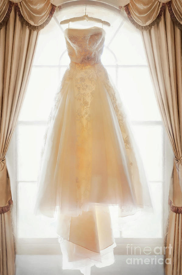 Wedding Dress In The Window #1 Photograph by Lee Avison