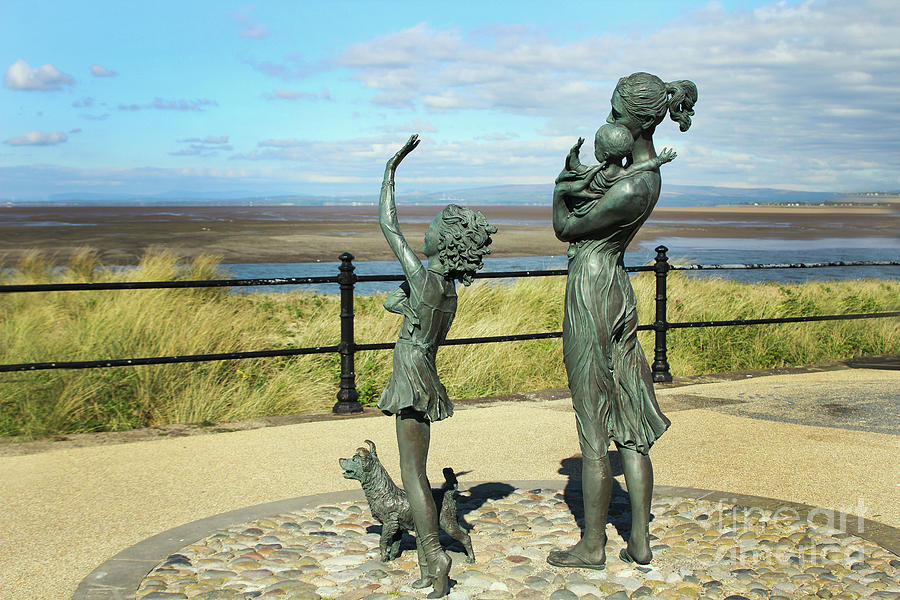 Welcome Home Statue by Anita Lafford on the promenade at Fleetwood - England #1 Photograph by Doc Braham
