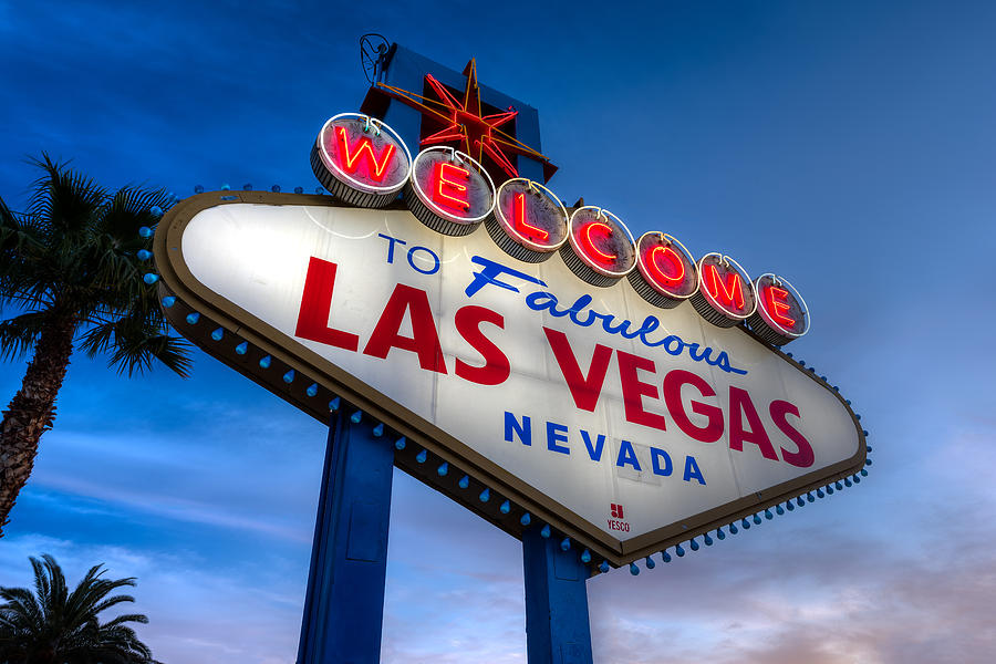 Las Vegas Photograph - Welcome To Las Vegas #2 by Steve Gadomski