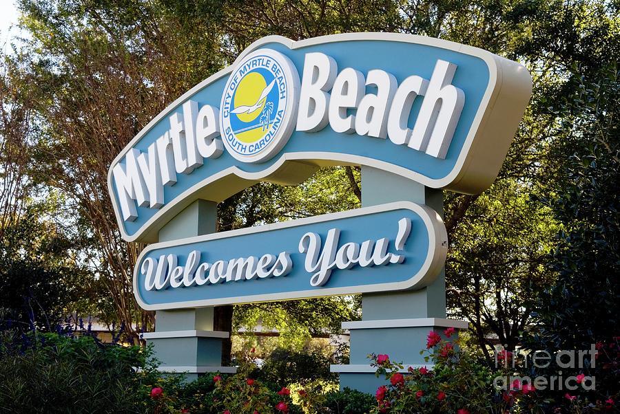 Welcome to Myrtle Beach #1 Photograph by Bob Pardue