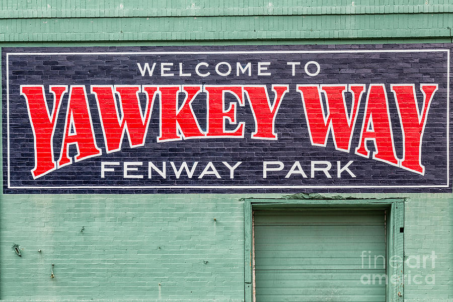 Welcome to Yawkey Way #1 Photograph by Dawna Moore Photography