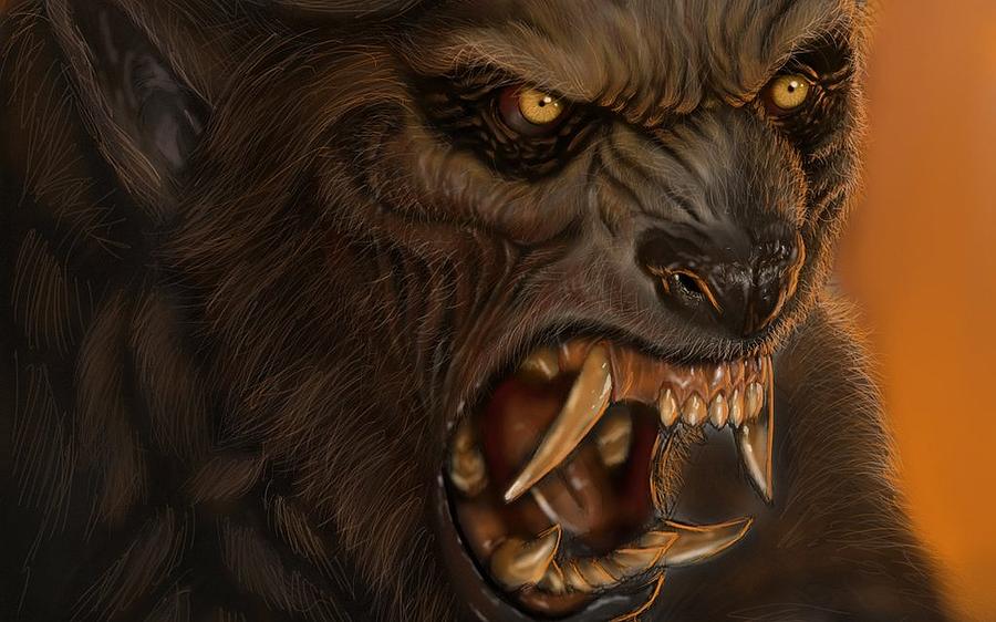 Animal Digital Art - Werewolf #1 by Maye Loeser