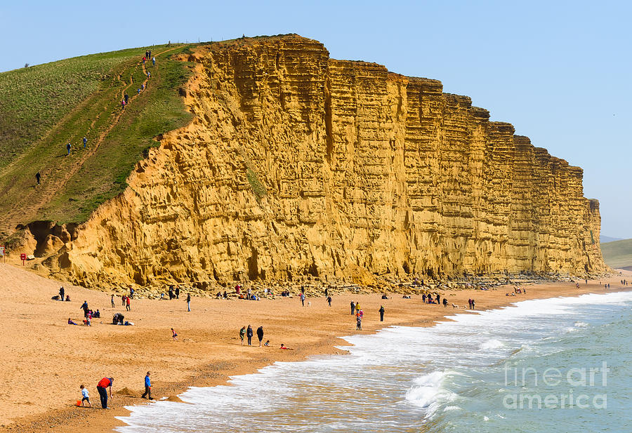West Bay Cliffs #1 Photograph by Colin Rayner