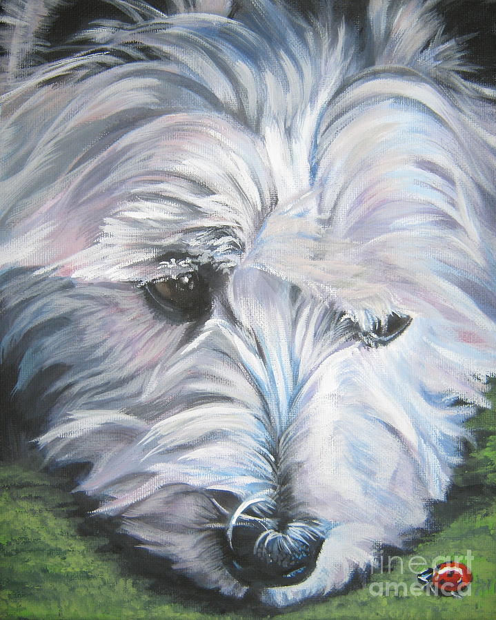 West Highland Terrier #1 Painting by Lee Ann Shepard