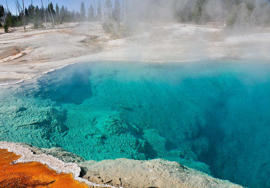 West Thumb Geyser at Yellowstone Photograph by Ginger Wakem