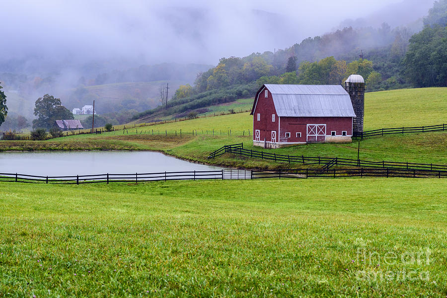 Farm Photograph - West Virginia Farm in Fall #1 by Thomas R Fletcher